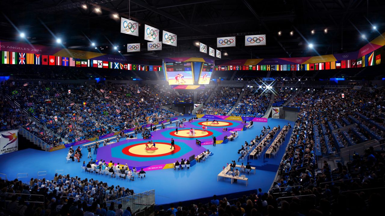 Pauley Pavilion, on the UCLA campus, would host wrestling and judo.