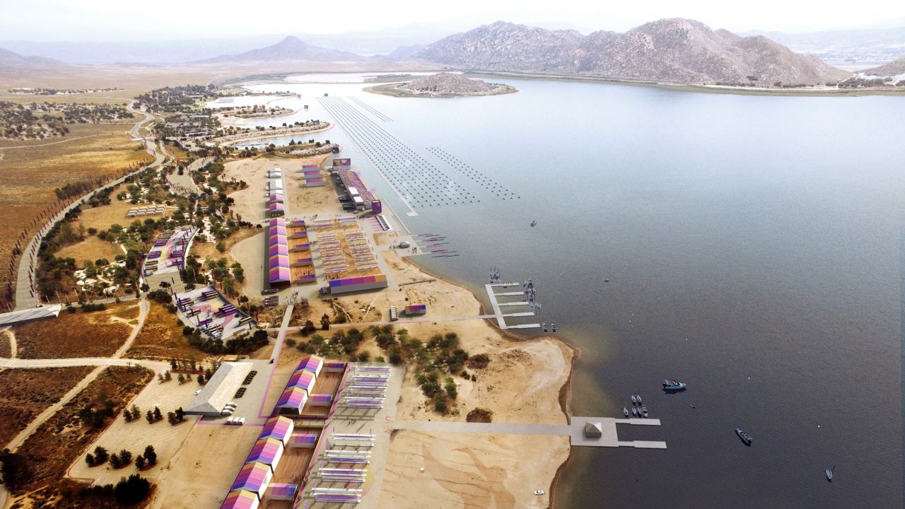 Rowing would take place at Lake Perris, which is in Riverside County.