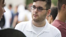 James Fields at alt right rally in Charlottesville, Virginia on August 12. 