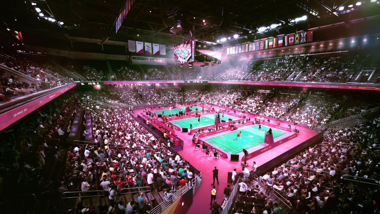 The Galen Center, on the USC campus, has been proposed as the venue for badminton and karate.