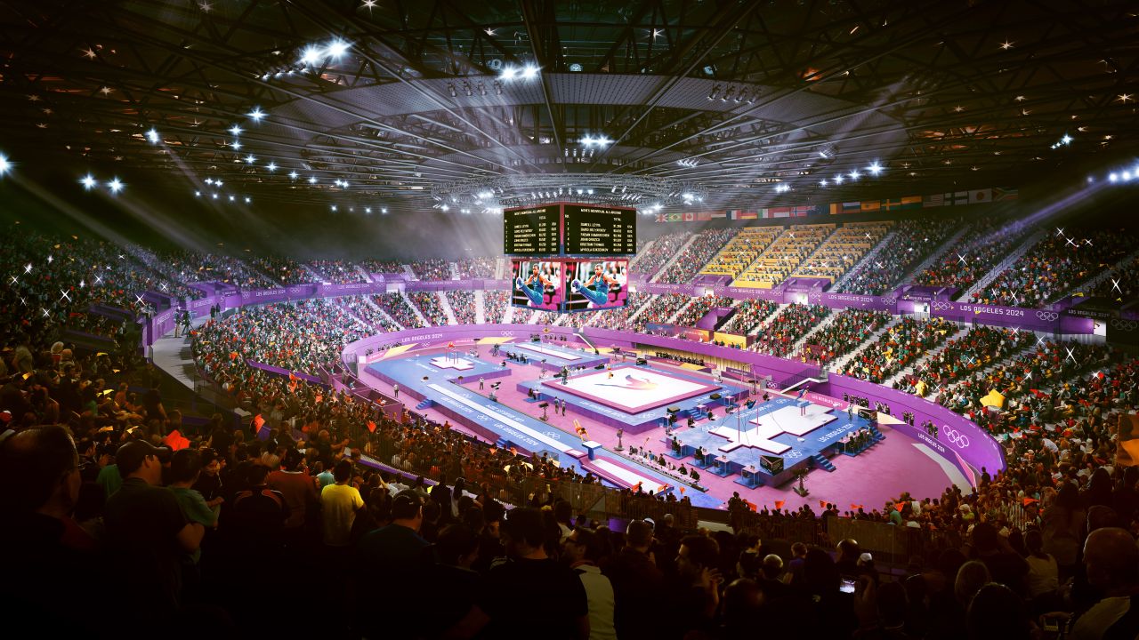 The Forum in Inglewood would host gymnastics.