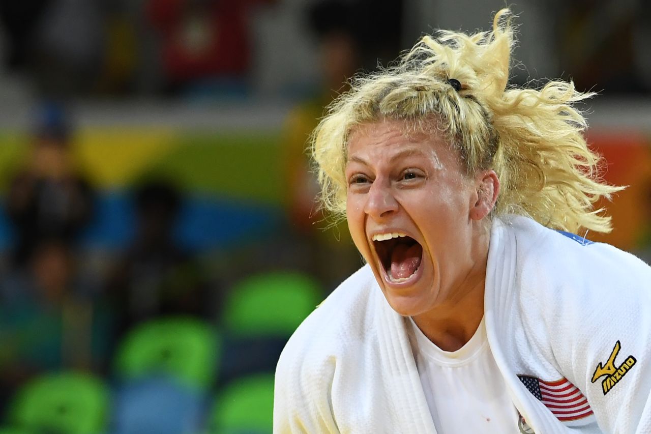 The American defeated France's Audrey Tcheumeo in the 78kg category.
