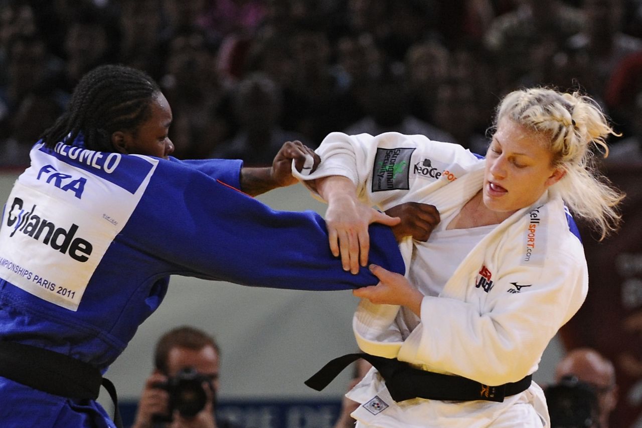 That proved to be her only world championship gold. The next year, Harrison lost to familiar foe Tcheumeo in the semifinal and went on to claim bronze.