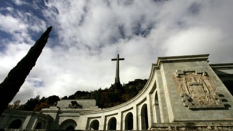 The basilica of the Valle de los Caidos (The Valley of the Fallen), a monument to the Francoist combatants who died during the Spanish civil war and Franco's final resting place just outside Madrid.