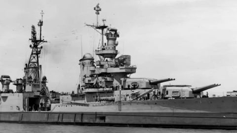 The USS Indianapolis sank in the Pacific Ocean after an attack by Japan in 1945.