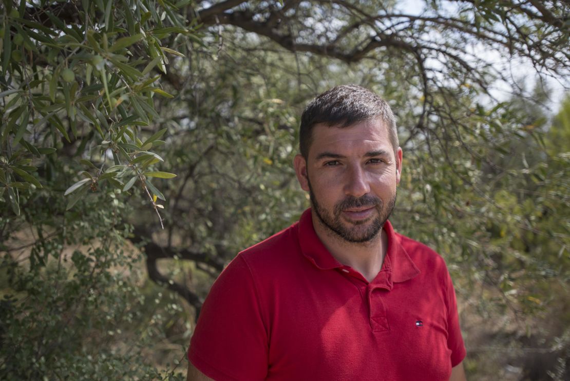 Jordi Bort, Alcanar's vice-mayor, stands in an olive grove near the bombmaking site.