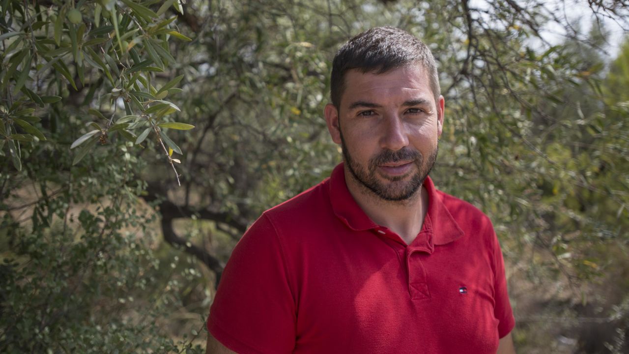 Jordi Bort, Alcanar's vice-mayor, stands in an olive grove near the bombmaking site.