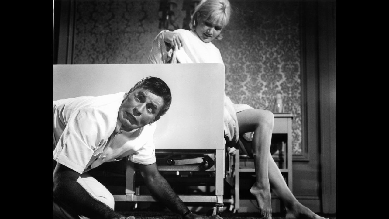 Lewis' film heyday was the '60s. Here, he stars with Susan Oliver in 1964's "The Disorderly Orderly."