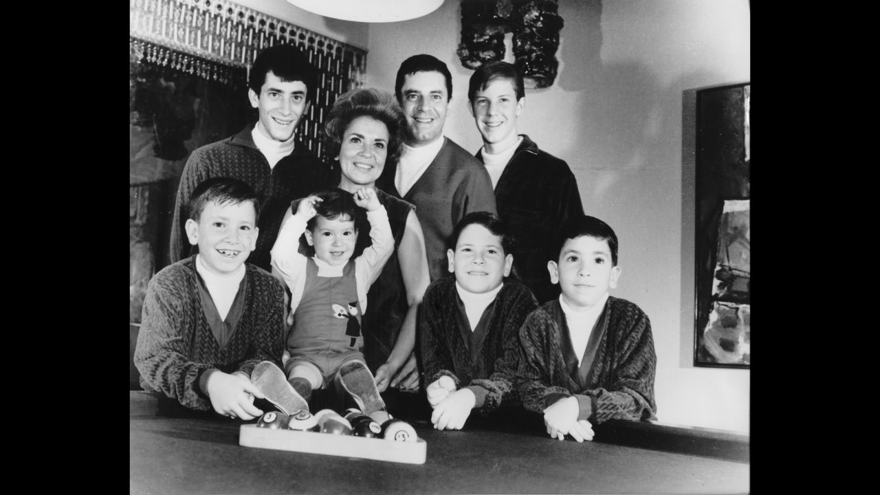 Lewis and his family in 1967. He also had a daughter with his second wife.