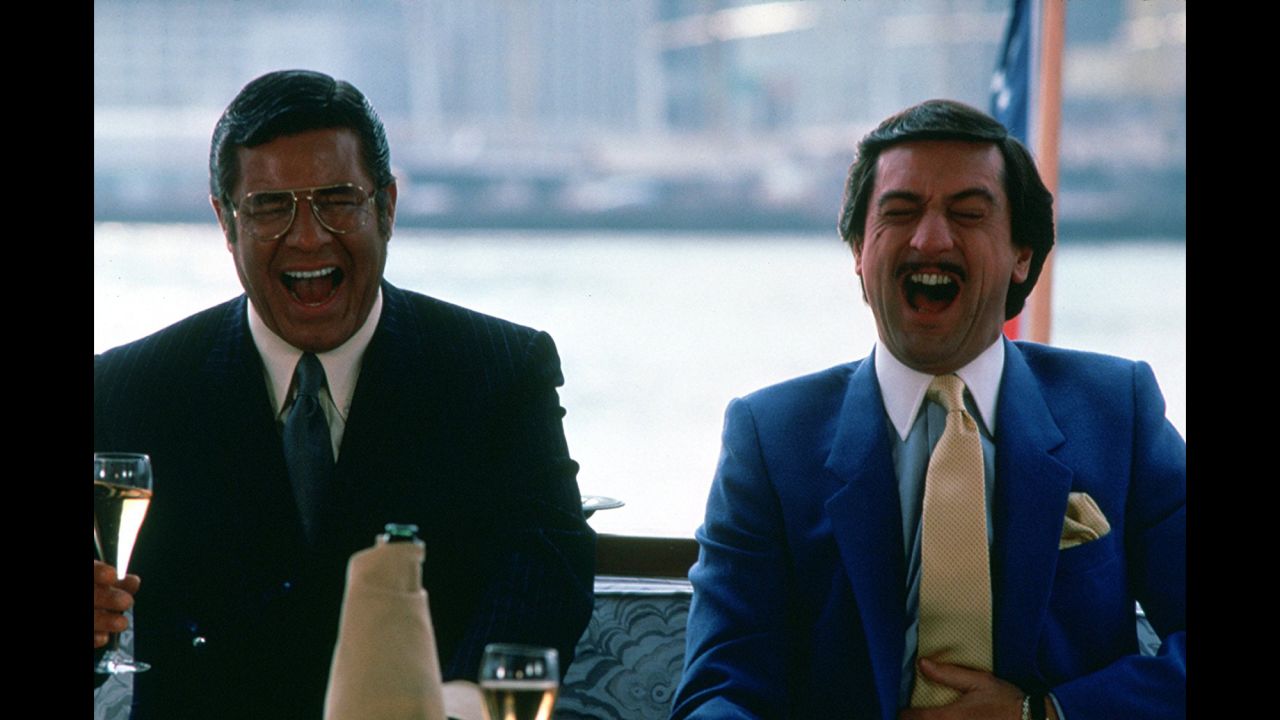 Lewis with Robert De Niro in a scene from "The King of Comedy" in 1982. Lewis' part in the film was a rare serious role.