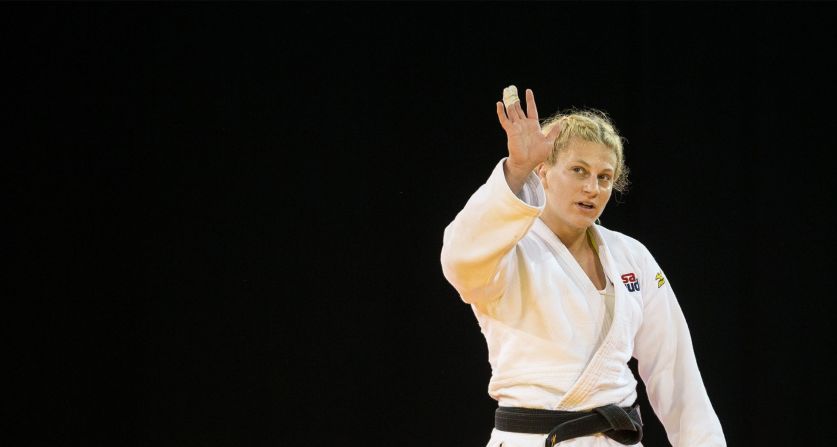 Harrison is a two-time Olympic champion who, at London 2012, became the sport's first American Olympic gold medalist. Four years later, in Rio, she retained her title. "Judo saved my life," Harrison wrote in <a href="https://www.trupilariante.com/2017/08/21/sport/kayla-harrison-judo-world-championships-budapest/index.html">an exclusive CNN Sport column</a>. "The sport gave me a goal, gave me something to wake up for. If I didn't have that when I was a teenager, I might not even be here."