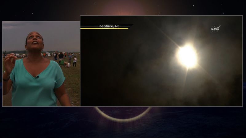 CNN reporter floored by solar eclipse