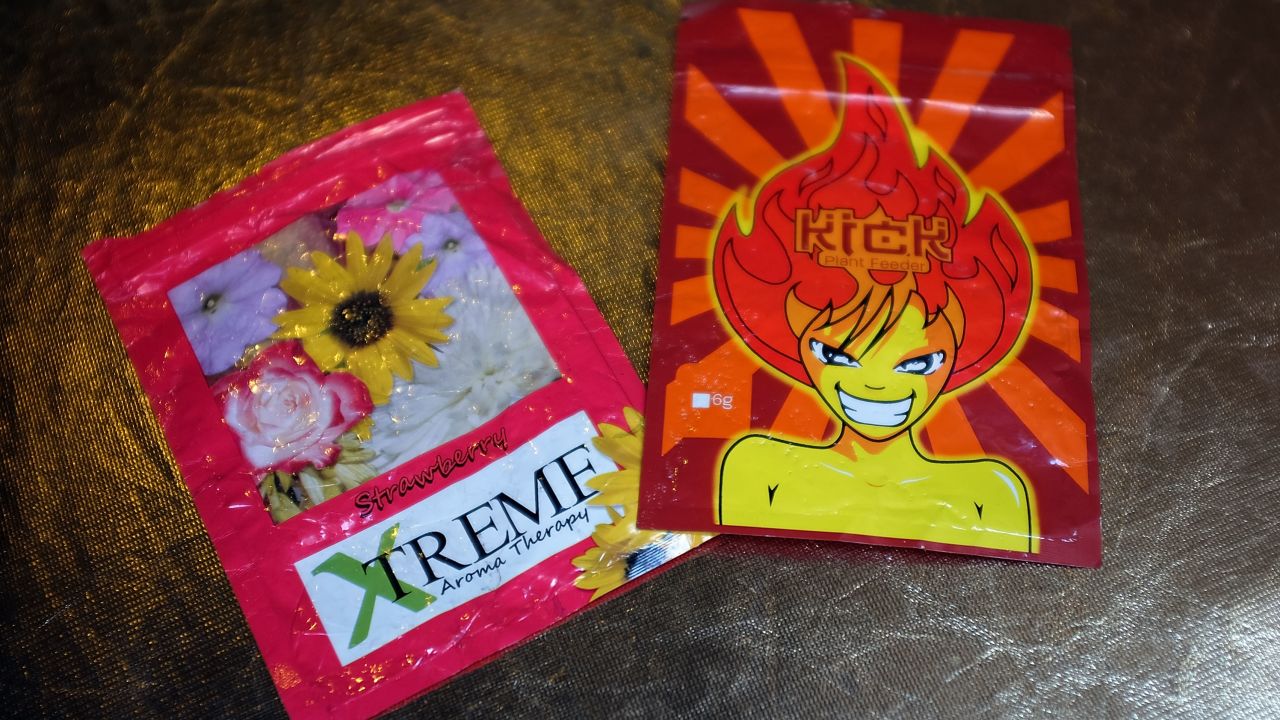 NEW YORK, NY - AUGUST 05:  In this photo illustration, packets of K2 or "spice", a synthetic marijuana drug, are seen in East Harlem on August 5, 2015 in New York City. New York, along with other cities, is experiencing a deadly epidemic of synthetic marijuana usage including varieties known as K2 or "Spice" which can cause extreme reactions in some users. According to New York's health department, more than 120 people visited an emergency room in the city in just one week in April. While the state banned the ingredients used to make K2 in 2012, distributors have switched to other ingredients and names in an attempt to circumvent the law. (Photo Illustration by Spencer Platt/Getty Images)