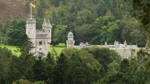Balmoral Castle, the Queen's Scottish estate, in Aberdeenshire.