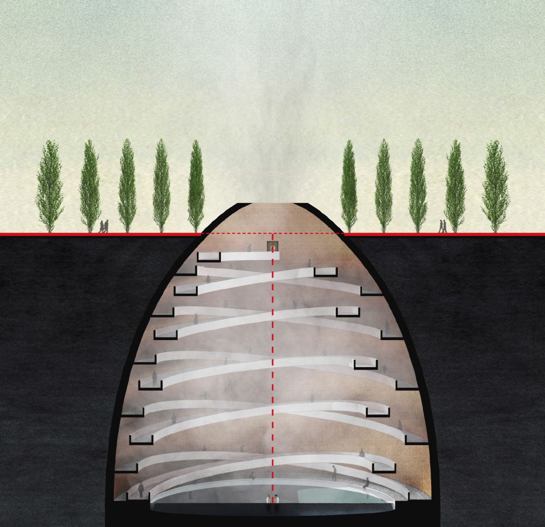 Section perspective view of the 'Crossing Parallel(s).'