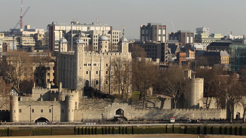 <strong>Tower of London: </strong>The historic castle, built under William the Conqueror in 1078, has become one of England's most familiar tourist attractions.