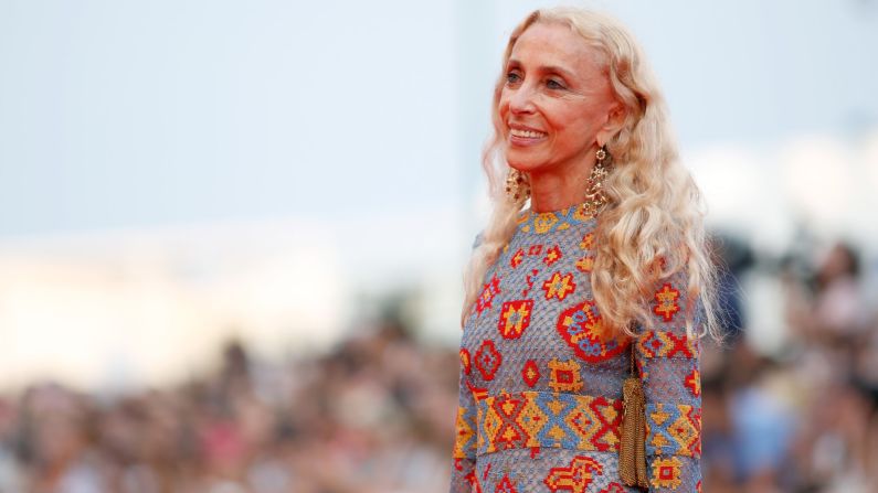 Italian Vogue editor, the late Franca Sozzani, attends the premiere of "Everest." The inaugural Franca Sozzani Award will be presented at this year's festival.
