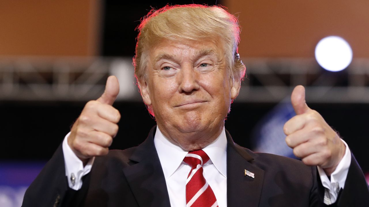 President Donald Trump reacts before speaking at a rally at the Phoenix Convention Center, Tuesday, Aug. 22, 2017, in Phoenix. (AP Photo/Alex Brandon)