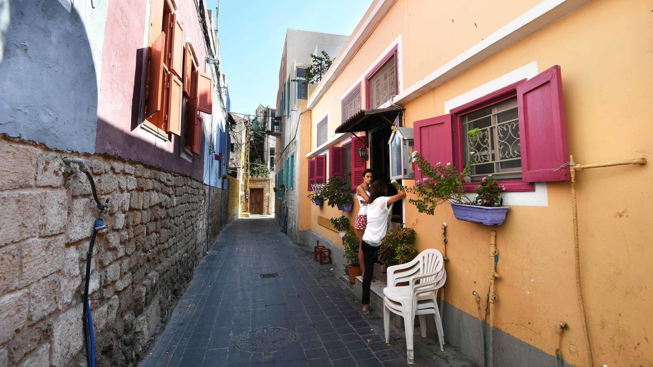 A quiet residential area of Tyre, Lebanon.