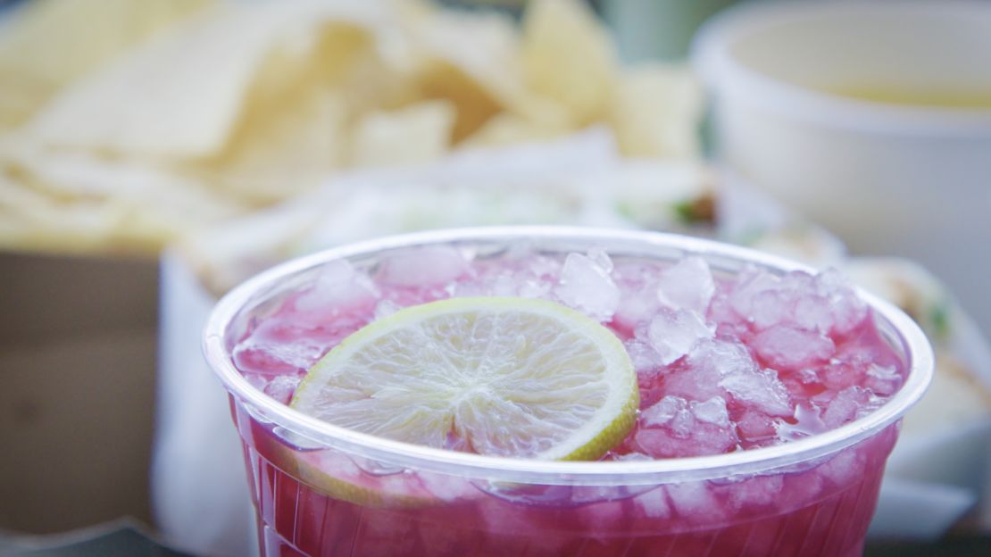 A brightly-colored beverage at Salazar.