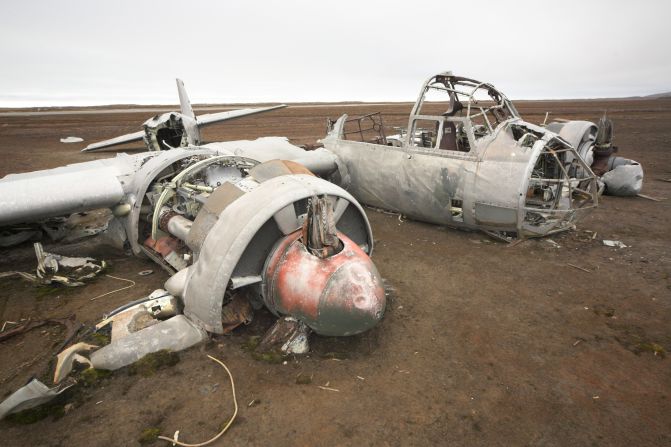 This German bomber crash-landed during WWII.