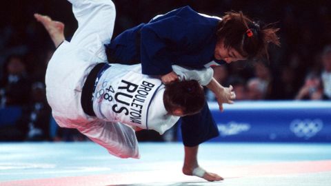 Tani only needed 36 seconds to win the Sydney 2000 Olympic final, beating Russia's Lyubov Bruletova by ippon.