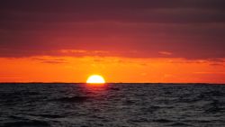 The sun sets are stunning at sea because there is nothing to block the horizon. We were treated to this spectacle in the Atlantic.
