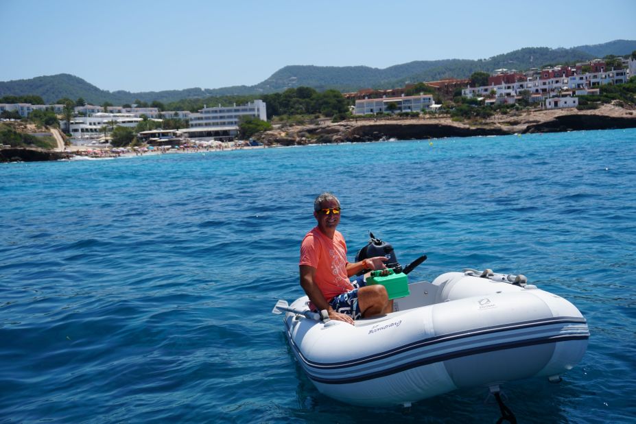 Jonathan looks surprisingly happy to be in the "nautical naughty step" after it ran out of fuel.