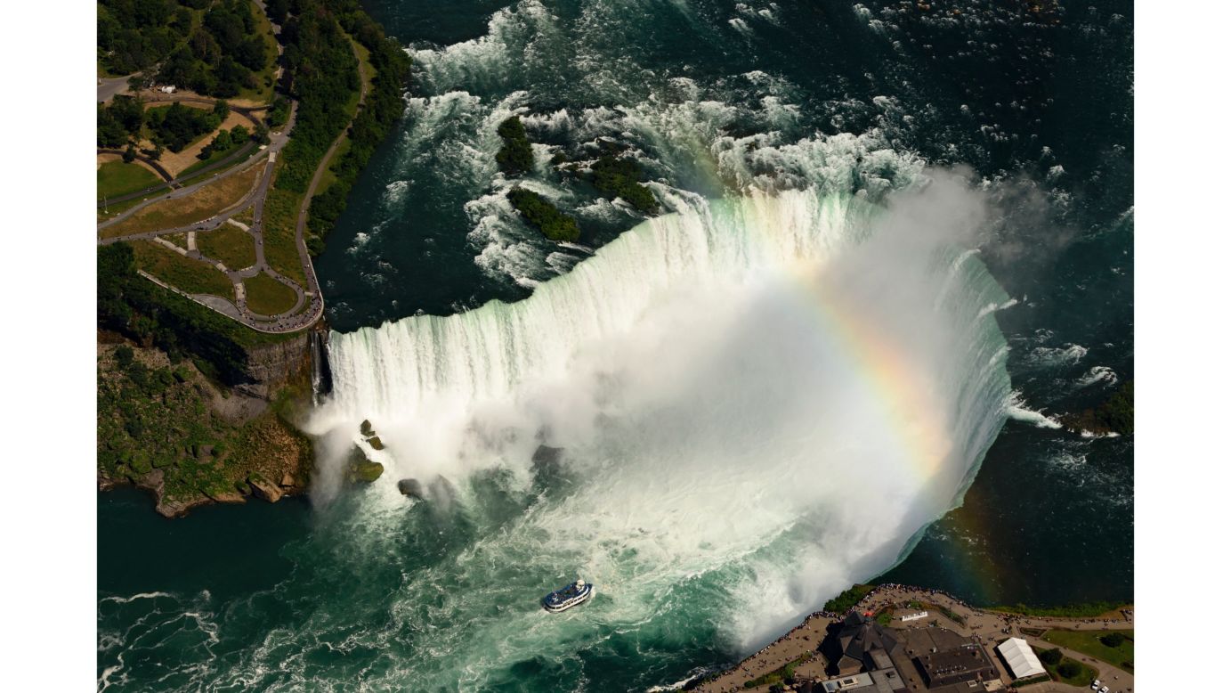 <strong>Ontario, Canada: </strong>Approximately 12 million people visit Niagara Falls each year. The natural phenomenon consists of three waterfalls which span the international border between the US and Canada.<br />