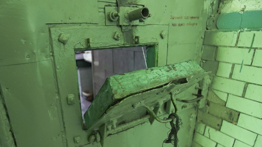 The door to a cell where X5 is serving his prison term.