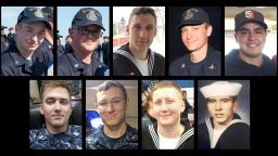 USS McCain sailors