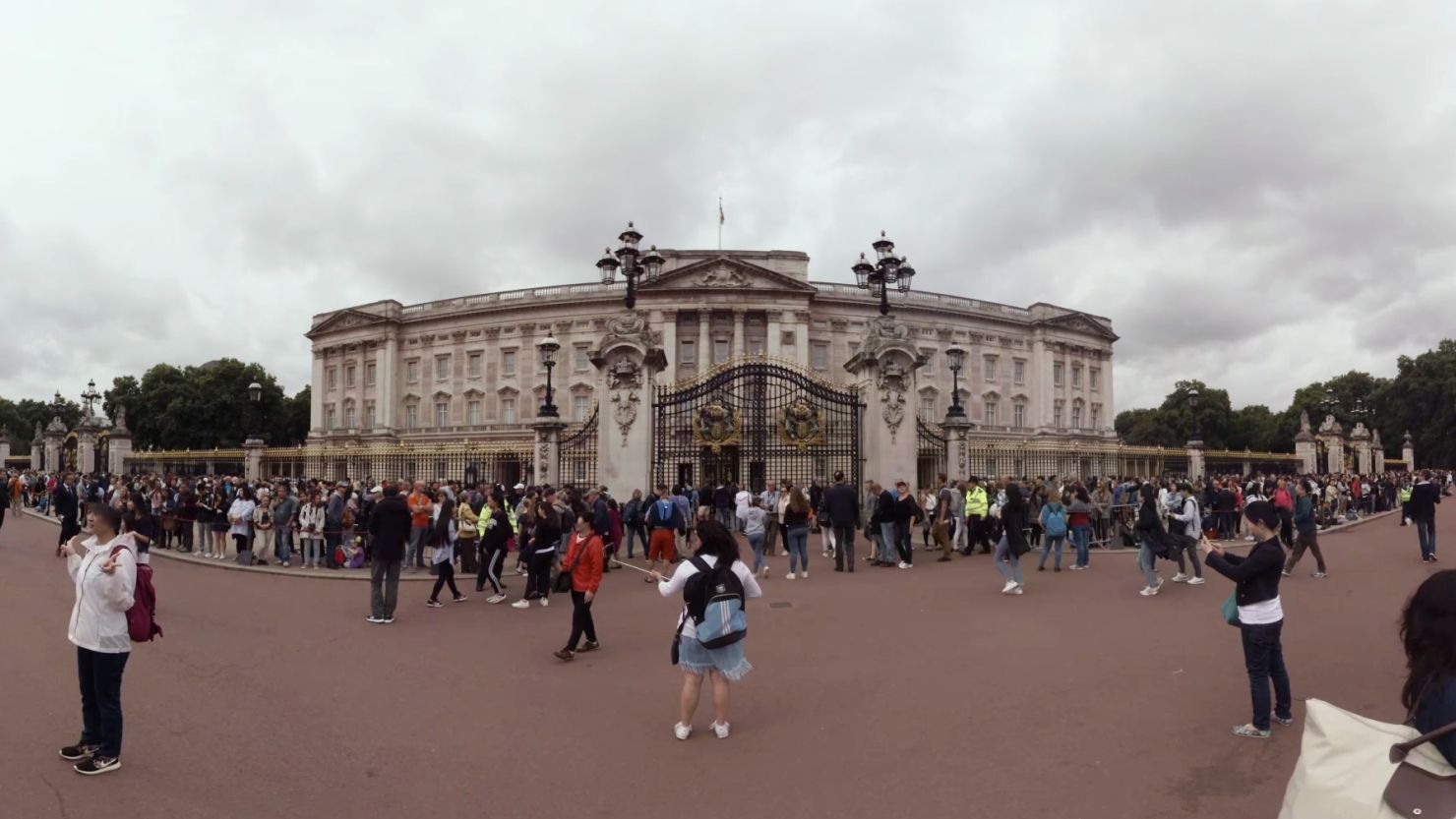 Buckingham Palace is the official residence of Queen Elizabeth II.