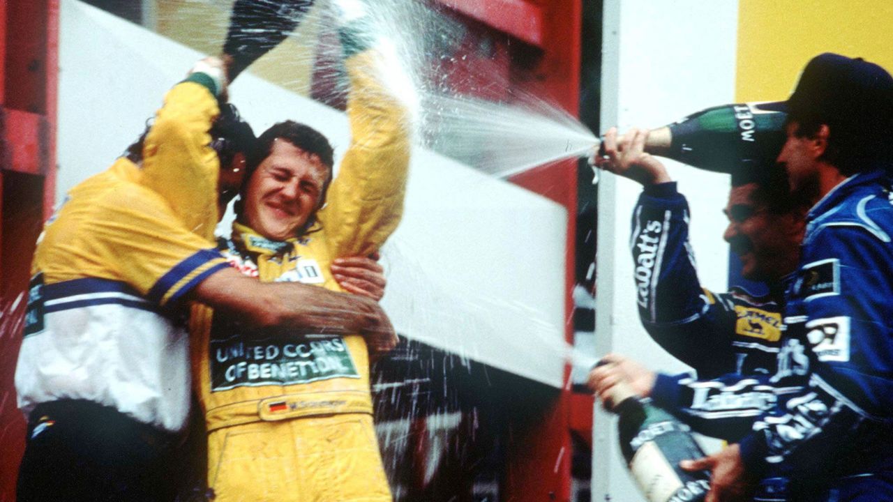 Michael Schumacher won the first of his record 91 grands prix at Spa in 1992.