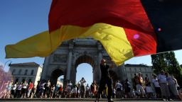german election primer flag waving