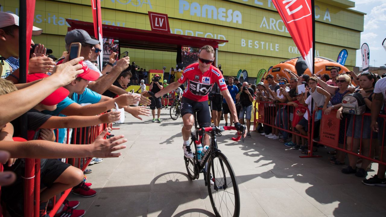 Sky's Chris Froome is the current La Vuelta leader.