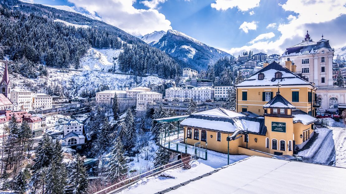 Bad Gastein, Austria: Cold winters, warm waters.