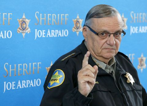 President Donald Trump <a href="http://www.cnn.com/2017/08/25/politics/sheriff-joe-arpaio-donald-trump-pardon/index.html" target="_blank">pardoned  controversial former Arizona sheriff Joe Arpaio</a> on Friday, August 25. Arpaio was <a href="http://www.cnn.com/2017/07/31/us/arpaio-found-guilty/index.html" target="_blank">convicted of criminal contempt</a> in July for disregarding a court order in a racial profiling case.