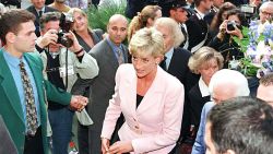 Diana, The Princess Of Wales, Arrives At The Grand Hotel, In Rimini, Italy.The Princess Was In Rimini To Receive A Humanitarian Award For Her Charity Work. (Photo by Julian Parker/UK Press via Getty Images)