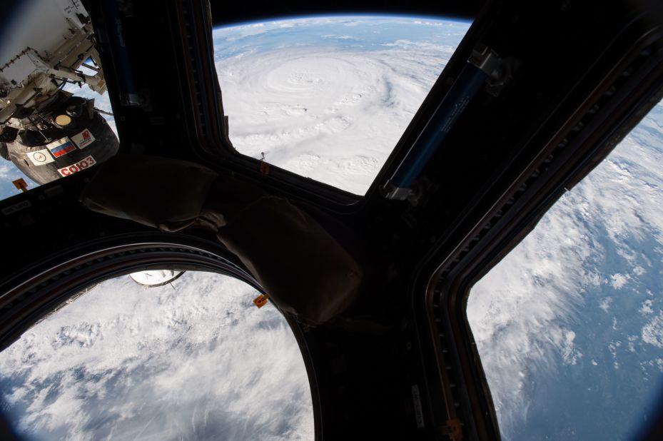 NASA astronaut Jack Fischer photographed Hurricane Harvey from the International Space Station.