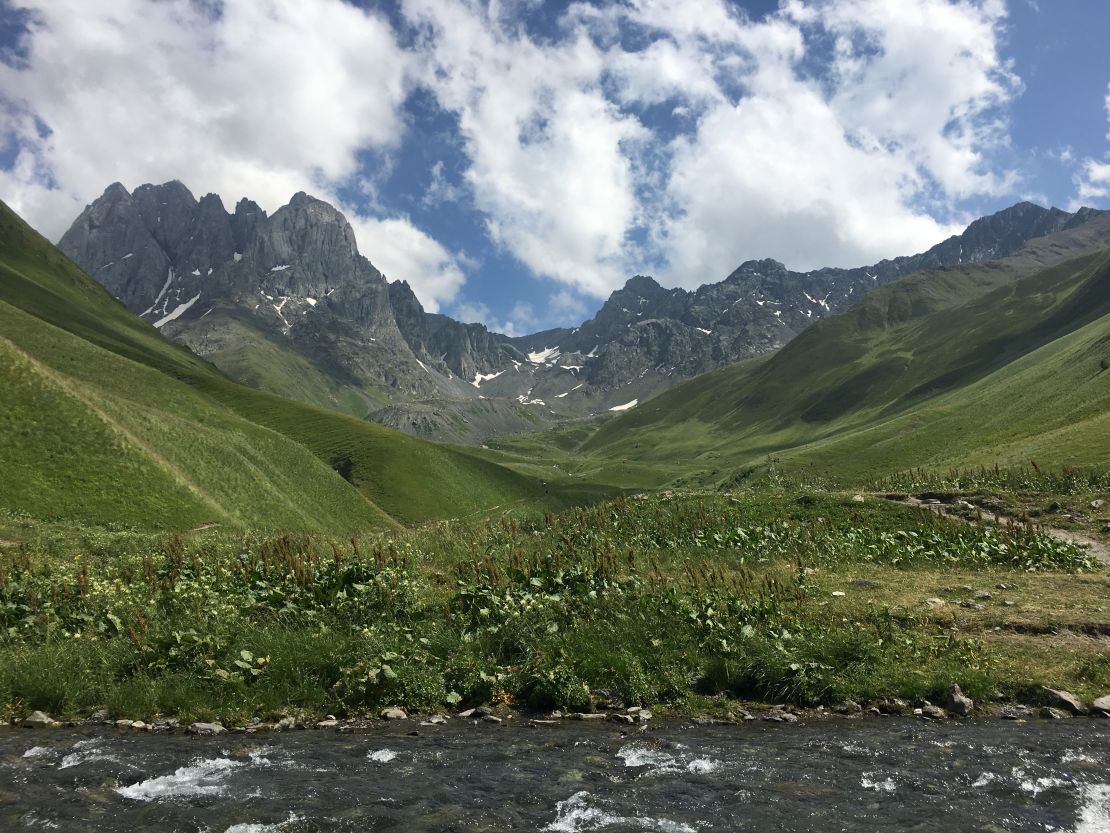 The incredible views on offer in the Caucasus Mountains -- once seen, never forgotten.