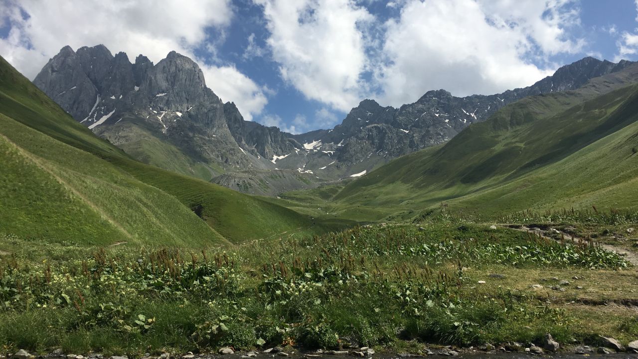 The incredible views on offer in the Caucasus Mountains -- once seen, never forgotten.