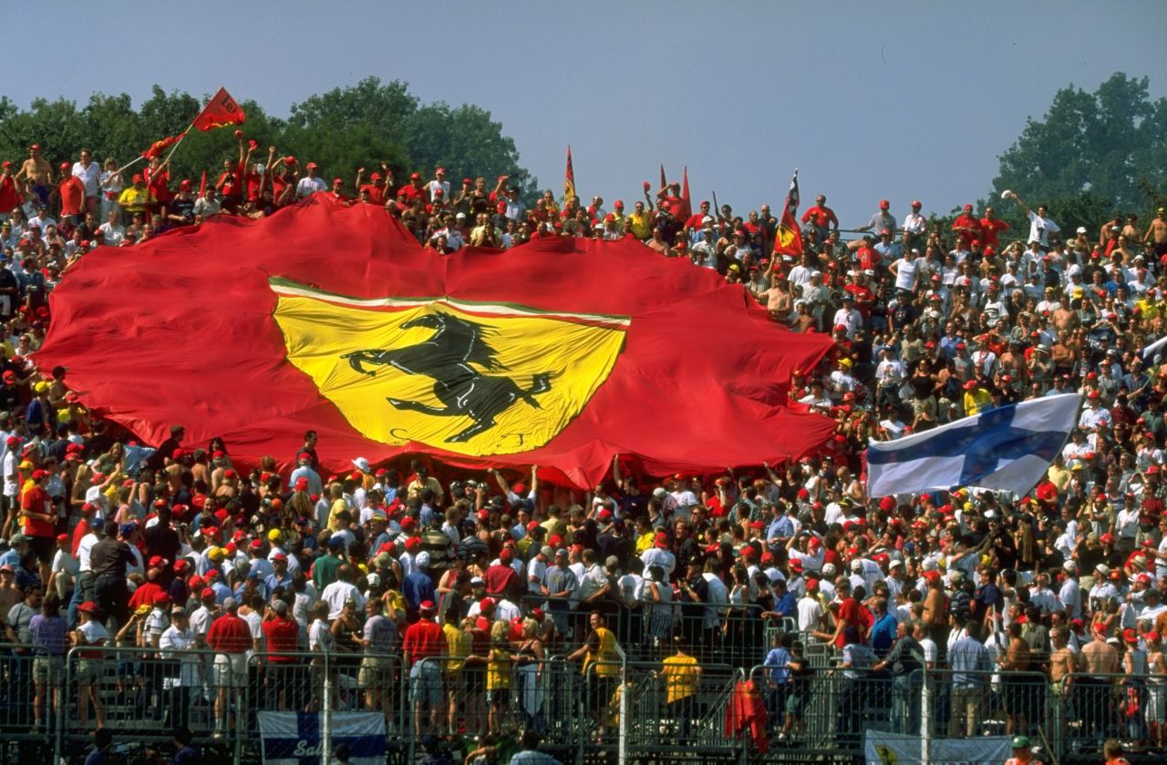 Every September, the Tifosi flock to Monza to cheer on Ferrari. "Monza is always considered to be Ferrari's home race," says F1 journalist Maurice Hamilton. "If you were to have such a thing as a national F1 team, Ferrari would be it because it's the only team in F1 that's got the whole country's backing."