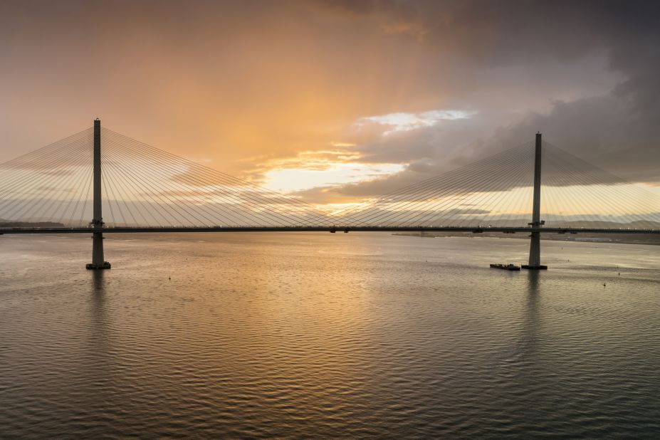 With a structure that spans 1.7 miles the Queensferry Crossing is the world's longest three-tower, cable-stayed bridge. Scroll through the gallery for more spectacular bridges from around the world. 