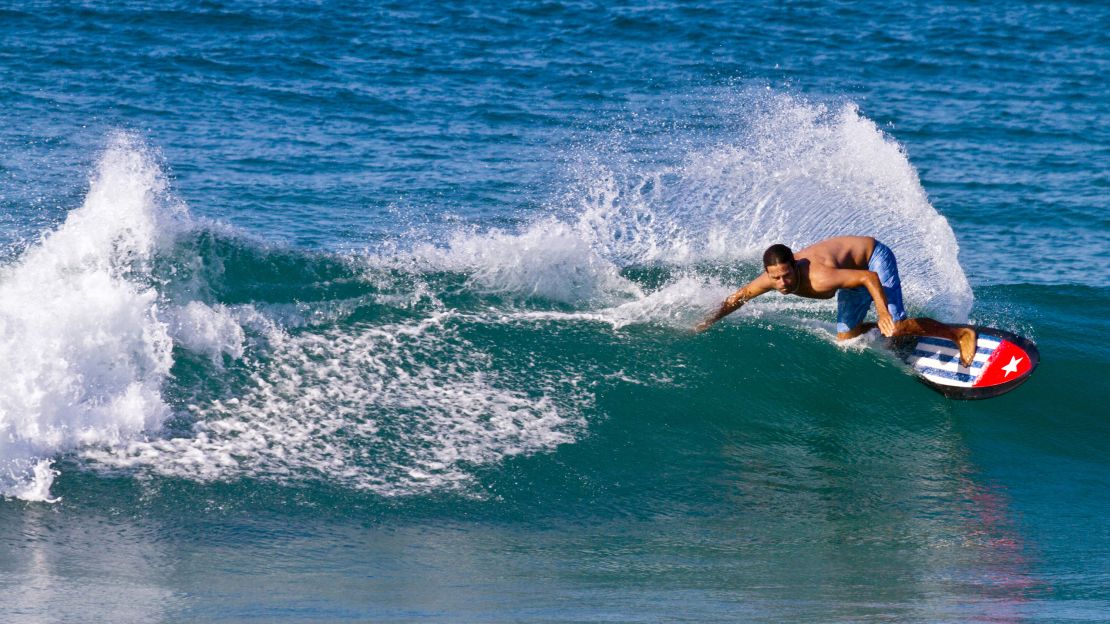 Emiliano Cataldi surfs in Angoche, Nampula Province, Mozambique.