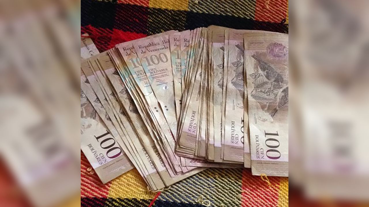 In a stark example of Venezuela's hyperinflation, this is 8,000 Bolívares which, in mid-July, 2017, was worth about $1.