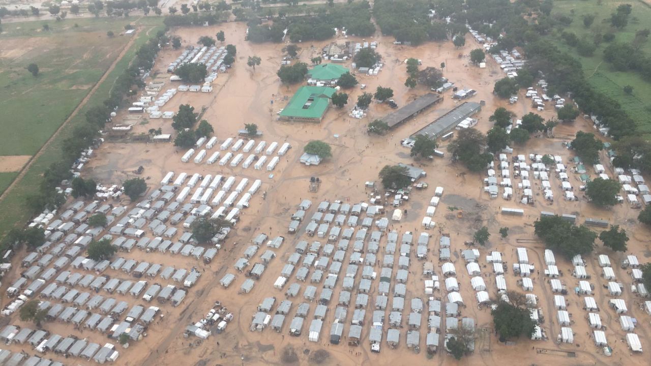 A camp for the internally displaced outside Maiduguri. 