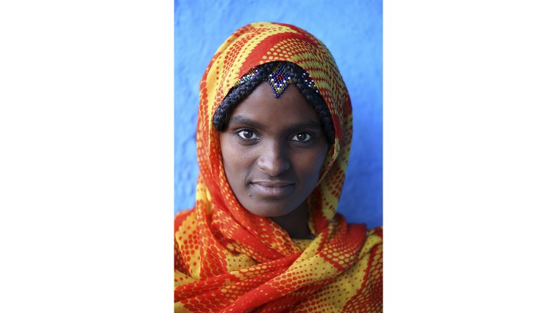 <strong>Afar woman -- Afar region, northeast Ethiopia:</strong> Khimushin shares his images across social media -- the project has become a sweeping success.