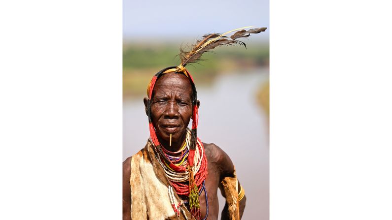 <strong>Karo tribe woman -- Korcho, Ethiopia: </strong>Showcasing people from minority groups has another purpose, too.<strong> </strong>"In many cases these indigenous minority groups are, unfortunately, for a number of reasons, on the verge of extinction," says Khimushin.