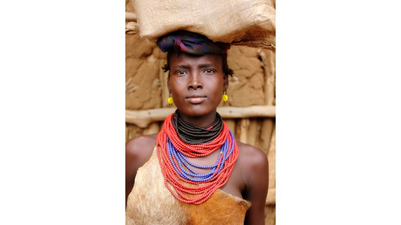 <strong>Daasanech tribe woman -- Omorate, Ethiopia:</strong> Khimushin finds his subjects are usually keen to be involved: "They're happy to meet a stranger, invite me into their house, [they are] interested in who I am and where I came from."