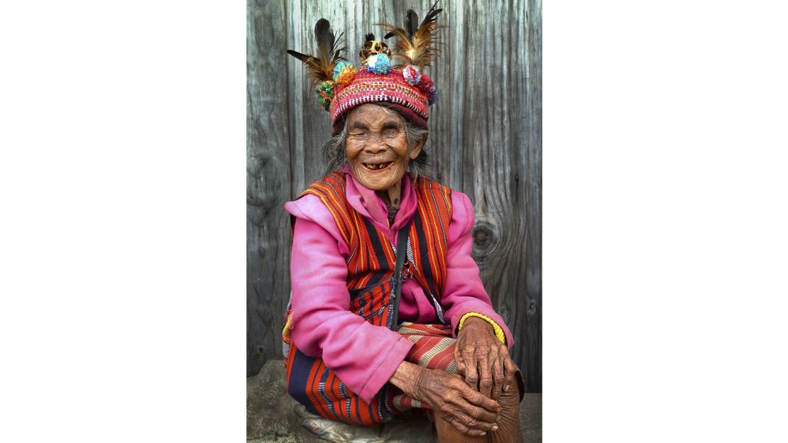 An Ifugao woman in the Philippines.